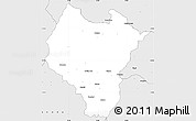 Silver Style Simple Map of KWABHACA