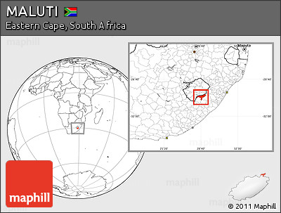 Blank Location Map of MALUTI