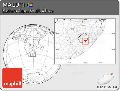 Blank Location Map of MALUTI