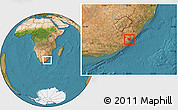 Satellite Location Map of NGQELENI