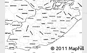 Blank Simple Map of Eastern Cape