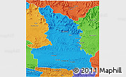 Political 3D Map of SOMERSET EAST