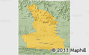Savanna Style 3D Map of SOMERSET EAST