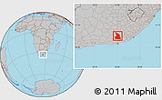 Gray Location Map of SOMERSET EAST