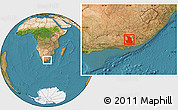 Satellite Location Map of SOMERSET EAST