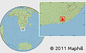 Savanna Style Location Map of SOMERSET EAST