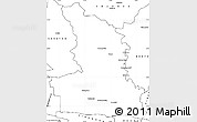 Blank Simple Map of SOMERSET EAST