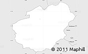 Silver Style Simple Map of STERKSTROOM