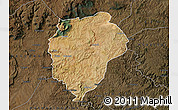 Satellite Map of UMTATA, darken