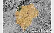 Satellite Map of UMTATA, desaturated