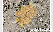 Satellite Map of UMTATA, semi-desaturated