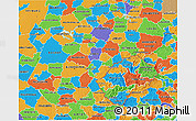 Political 3D Map of Free State