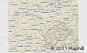 Shaded Relief 3D Map of Free State
