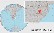 Gray Location Map of BETHLEHEM