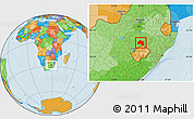 Political Location Map of BETHLEHEM