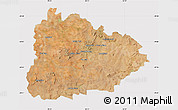 Satellite Map of BLOEMFONTEIN, cropped outside