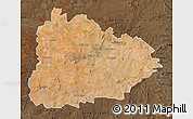 Satellite Map of BLOEMFONTEIN, darken