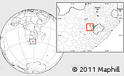 Blank Location Map of BOTSHABELO
