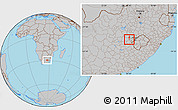 Gray Location Map of BOTSHABELO