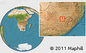 Satellite Location Map of BOTSHABELO