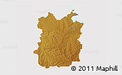 Physical 3D Map of HEILBRON, cropped outside