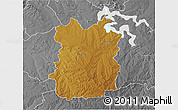 Physical 3D Map of HEILBRON, desaturated