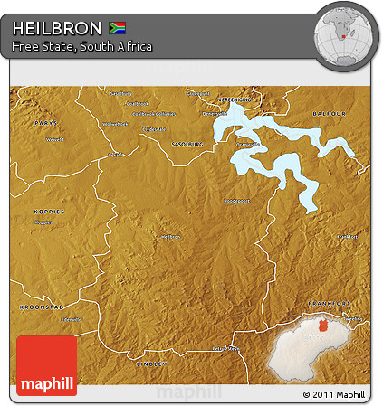 Physical 3D Map of HEILBRON