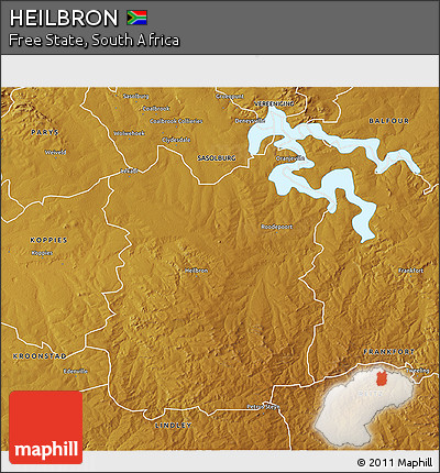 Physical 3D Map of HEILBRON