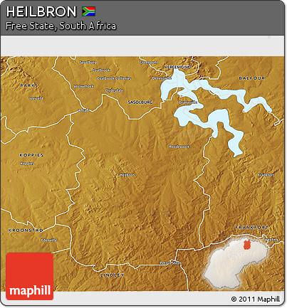 Physical 3D Map of HEILBRON