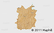 Satellite 3D Map of HEILBRON, single color outside