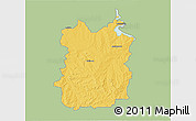 Savanna Style 3D Map of HEILBRON, single color outside