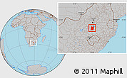 Gray Location Map of HEILBRON