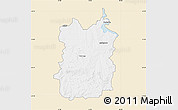 Classic Style Map of HEILBRON, single color outside