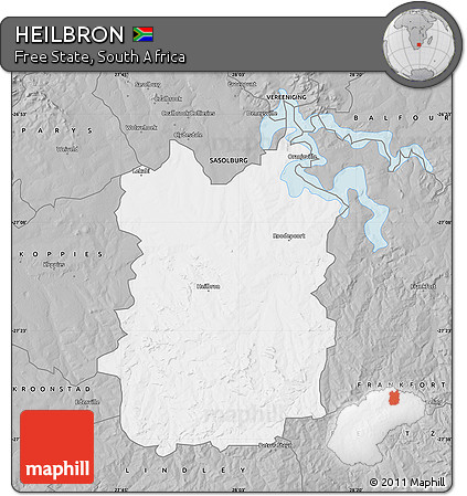Gray Map of HEILBRON