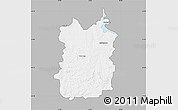 Gray Map of HEILBRON, single color outside