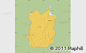 Savanna Style Map of HEILBRON, single color outside