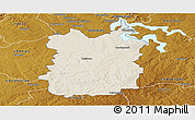 Shaded Relief Panoramic Map of HEILBRON, physical outside