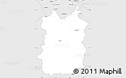 Silver Style Simple Map of HEILBRON