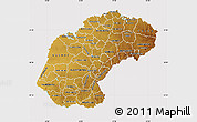 Physical Map of Free State, cropped outside