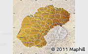 Physical Map of Free State, lighten