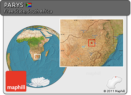 Satellite Location Map of PARYS