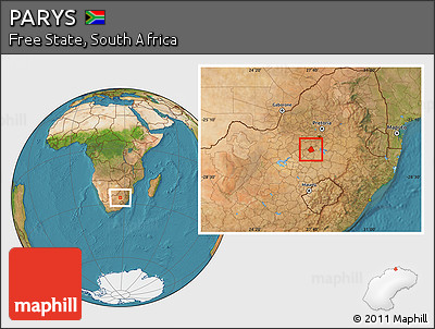Satellite Location Map of PARYS