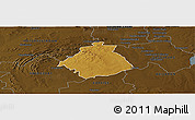 Physical Panoramic Map of PARYS, darken