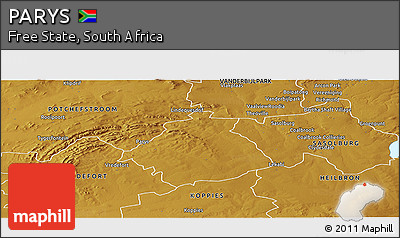 Physical Panoramic Map of PARYS