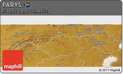 Physical Panoramic Map of PARYS