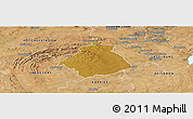 Physical Panoramic Map of PARYS, satellite outside