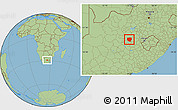 Savanna Style Location Map of PETRUSBURG