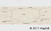 Shaded Relief Panoramic Map of PETRUSBURG
