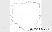 Blank Simple Map of PETRUSBURG, cropped outside