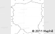 Blank Simple Map of PETRUSBURG, no labels